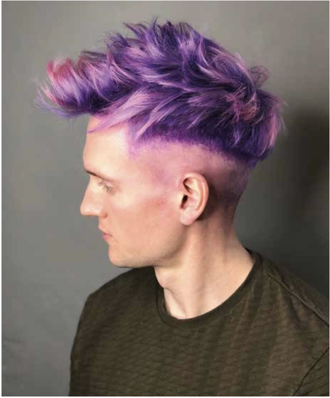 Mens shop purple wig